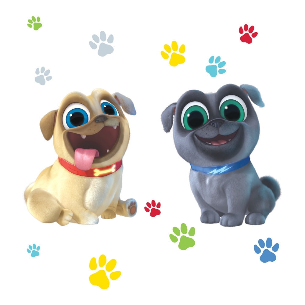 Puppy Dog Pals Puppy Paw Prints Bingo Rolly Edible Cake Topper Image  ABPID00175V1 