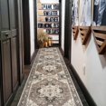 thumbnail image 3 of Washable Kitchen 2x10 Runner Rug: Non-slip Hallway Rugs Indoor Soft Low Pile Stain Resistant Carpet For Bedroom Entryway Ultra-thin Vintage Home Decor Floor Mat Bathroom (beige/blue/grey  2 X 10), 3 of 9