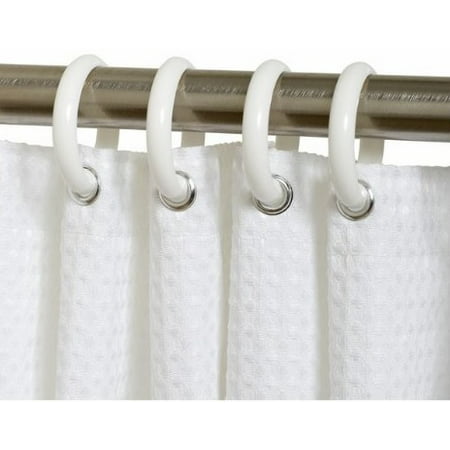 Zenna Home SSR01WW White Shower Curtain Rings 12