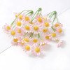 10 Mini Margaritas Artificiales, Flores Pequeñas de Margarita, Flores Artificiales de Primavera, Flores Decorativas de Imitación con Tallos, Variedad para Decoración del Hogar
