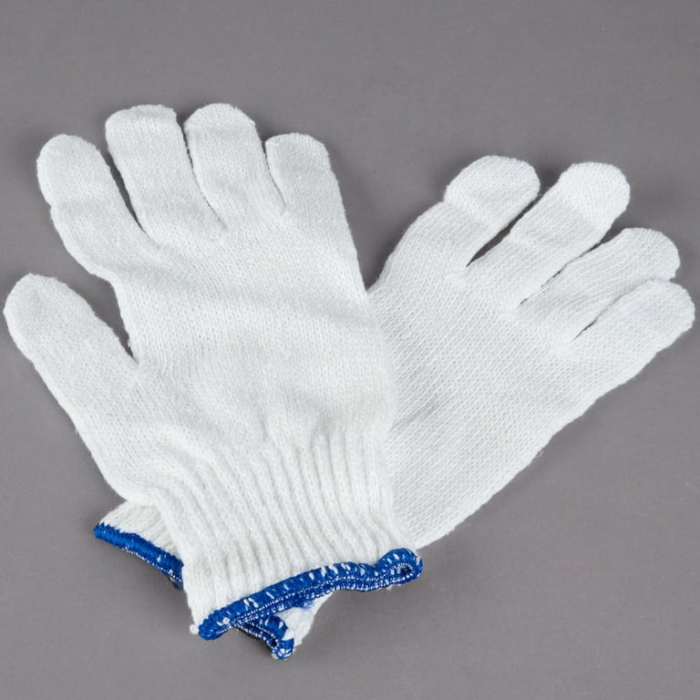 White Cotton Gloves Men & Women Safety Protection Work Gloves for Painter  Mechanic Industrial Warehouse Gardening Construction