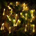 thumbnail image 4 of 5 metros 20 LED al aire libre con energía solar impermeable con pilas luces de hadas 8 modos decorativos para jardín terraza hogar Navidad fiesta de Pascua boda, 4 of 5