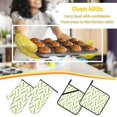 thumbnail image 6 of Oven Mitts and Pot Holders 4 Piece, green Peas cute High Heat Slip Resistant Oven Mitt and Trivets Set Kitchen Oven Glove Pot Holders for Cooking Baking Grilling, 6 of 7