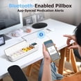 thumbnail image 3 of Smart Pill Organizer with Alarm, Bluetooth Daily Once a Day Pill Box 7 Day with APP, Weekly Travel Pill Case, Portable Pill Reminder for Medicines, Supplements and Vitamins(White), 3 of 7