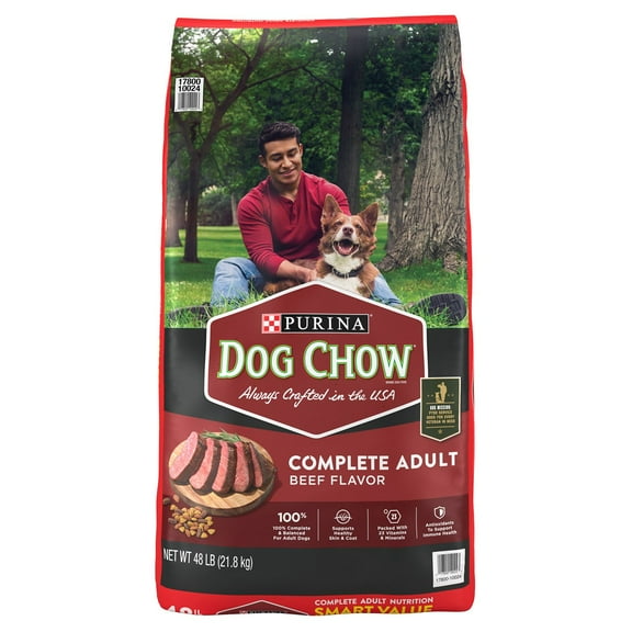 Purina, Dog Chow Complete, Beef Flavor, Adult Dry Dog Food, 48 lbs.