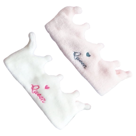 LEORX Lovely Plush Headbands for Cosmetic Use and Exercising Stylish Design 2Pcs