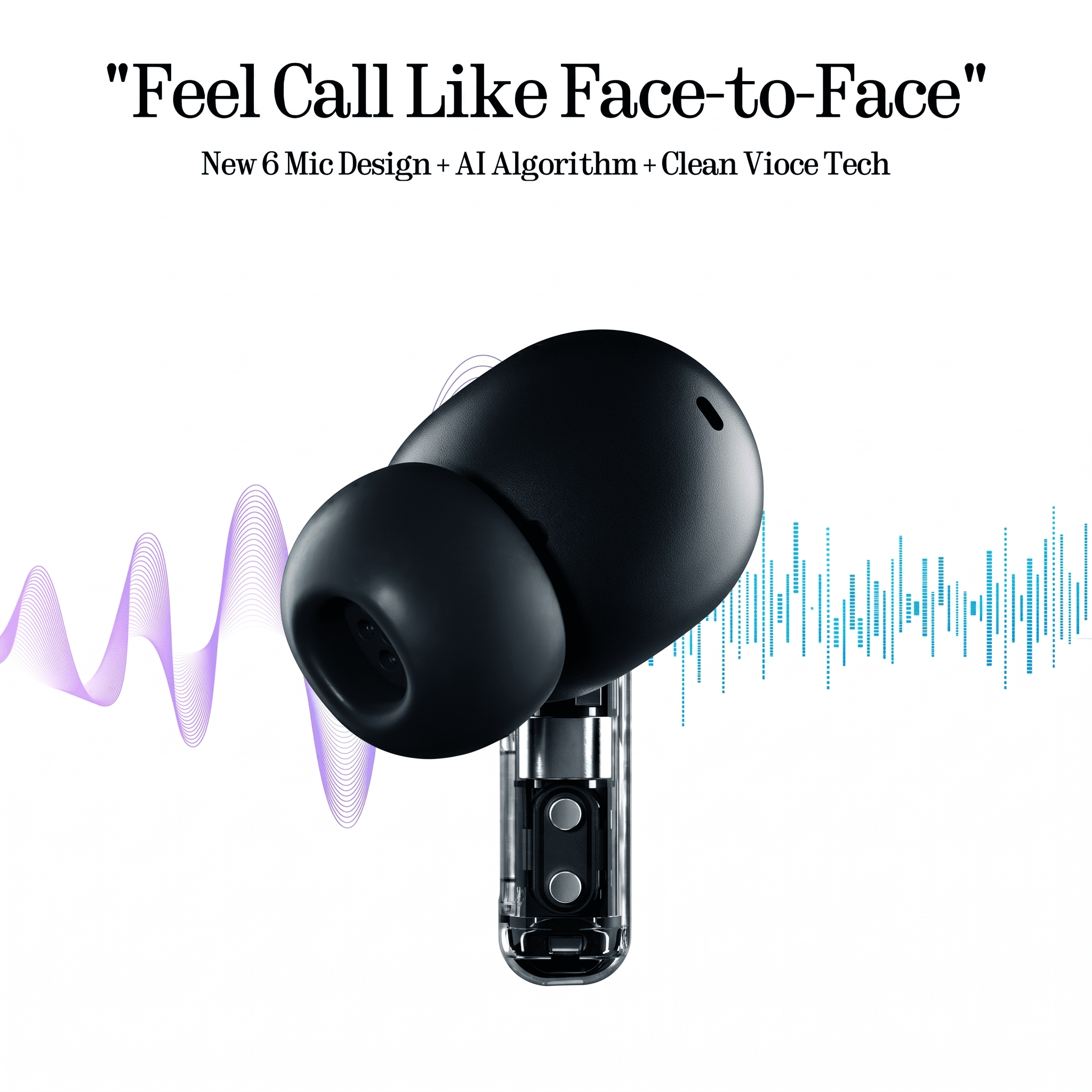 Nothing Ear (a) Wireless Earbuds, 45dB Hybrid Noise Cancelling Earbuds, Hi-Res Audio, Advanced Equaliser, Dual Connect, 6 Mics, 42.5H Playtime Earbuds Wireless Bluetooth Black