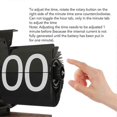 thumbnail image 3 of Digital Flip Down Clock Retro Automatic Turning Battery Operated Mechanical Clock for Home Room Office Decoration, 3 of 5