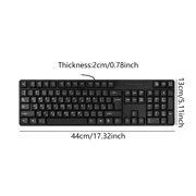 Ergonomic Corded Keyboard With Arabic English Layout And Durability ABS Keypad 104Keys For Business Use