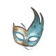 thumbnail image 2 of Máscara de mascarada Diseño vintage Decoración ligera Accesorios creativos Mardi Gras Azul, 2 of 9