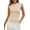 Beige, variant on Women's Ribbed Tank Tops Summer Cap Sleeve Slim Fitted Knit Basic Casual Tee Shirts Trendy Fashion Clothes