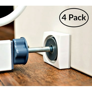 Wall Nanny Mini - Smallest Baby Gate Wall Protector efehegegecfdlkeincct Walls & Doorways from Pet Gates & Dog Gate Spindles - Child Pressure Mounted Baby Gate for Stairs Wall Cup (White) 4 Pack