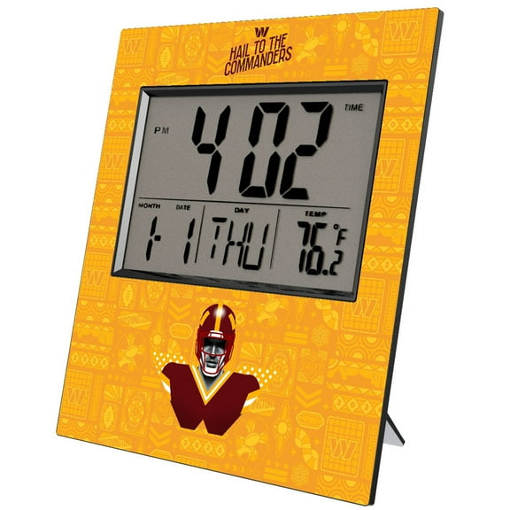Washington Commanders 2024 Illustrated Limited Edition Digital Desk/Wall Clock