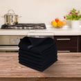thumbnail image 6 of 100% Cotton Waffle Weave Kitchen Dish Cloths, Ultra Soft Absorbent Quick Drying Dish Towels, Kitchen Hand Towels,Dish Towels,13x13 Inches, Black, 6 of 7