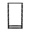 NavePoint 4-Post Adjustable Rack, 37U, 12-24 Threaded, Caster ...