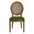 thumbnail image 3 of Stella Cane Back Chair in Moss Green Fabric, 3 of 8