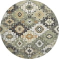 thumbnail image 2 of Addison Rugs Mayfield Premium Machine Washable Transitional Ethnic Fern Round Rug, 8' X 8' Machine Washable Transitional Ethnic Fern Oversized Sherpa Throw Blanket, 2 of 6