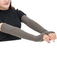 thumbnail image 3 of Gloves for Women Winter Knitted Warm Half Finger Open Finger Arm Covers, 3 of 4