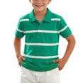thumbnail image 1 of Odeerbi Camisas de Golf de Chicos Botón de Solapa A Rayas Camisas de Tenis de Manga Corta Uniforme Escolar, 1 of 5