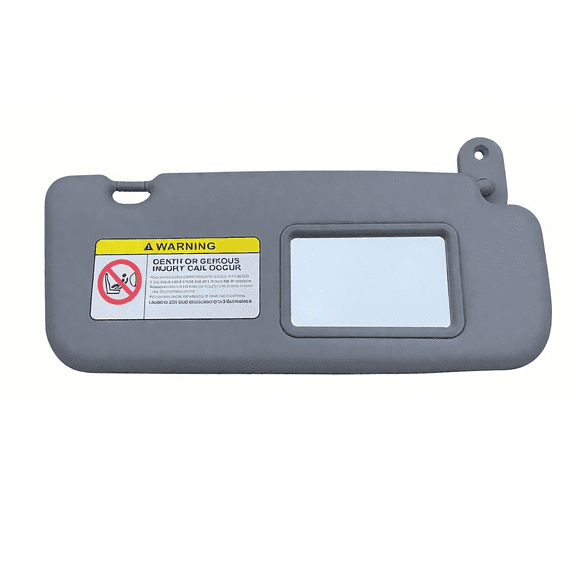 Right Passenger Side Sun Visor For Hyundai Accent 2011-2015 With Mirror, Replacement OEM 85210-1R000-Right-grey
