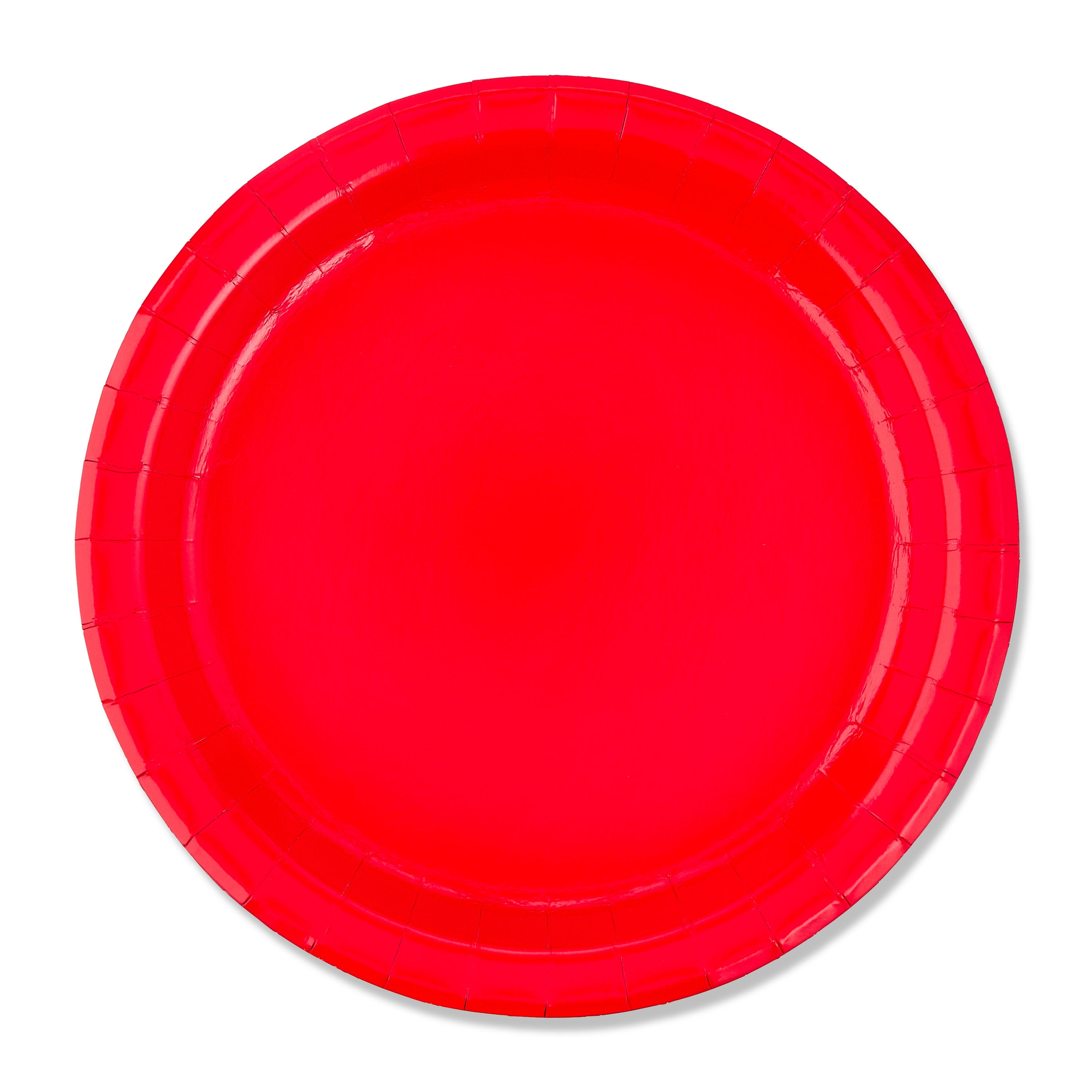 (6 pack) Disposable Paper Plates, 9", Red, 20 Count, by Way To Celebrate