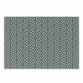 thumbnail image 1 of Ethnic Cutting Board, Motifs in Black and White with Triangles National Art Design Folklore, Decorative Tempered Glass Cutting and Serving Board, Small Size, Black White, by Ambesonne, 1 of 1