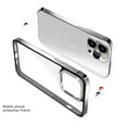 thumbnail image 4 of ELEHOLD Rugged Clear Case for iPhone 15,Transparent Clear Back Metal Alloy Bumper Heavy Duty Shockproof Anti-Scratch Case for iPhone 15 6.1,Silver, 4 of 7