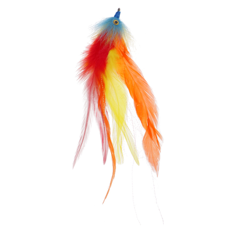 Artificial Feather 7" Trout Salmon Steelhead Pike Fly Fishing Streamer