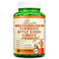 Nutreevit 100% Organic Turmeric Apple Cider Vinegar Supplement with Ginger and Bioperine. Natural Detox and Cleanse. Joint Support, Boost Metabolism, Made in USA (500 Count)