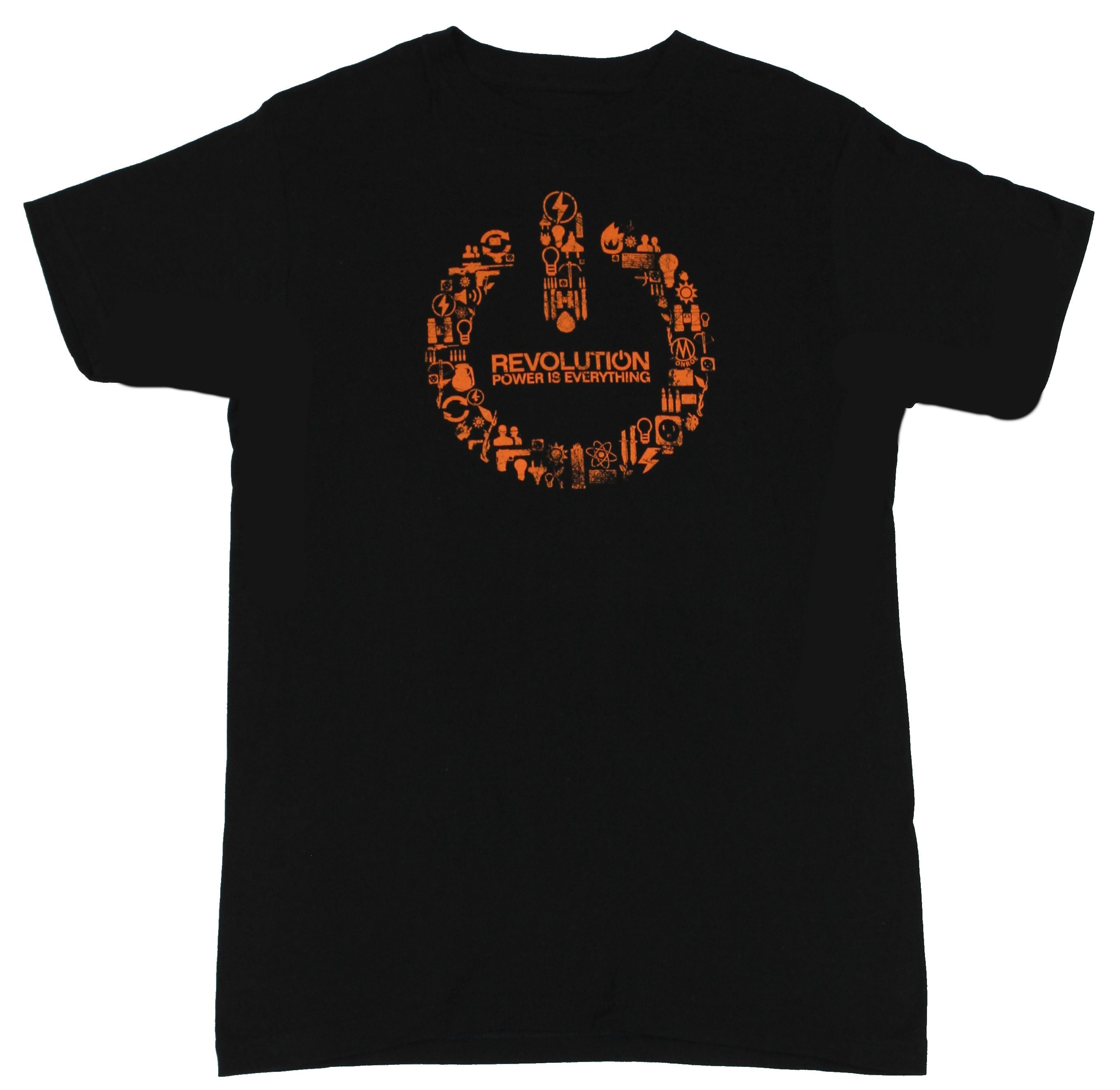 Revolution TV Show Mens T Shirt Power Is Everything On Symbol 