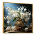 thumbnail image 2 of Designart "Golden Still Life Of Snowdrops" Snowdrops Floater Framed Canvas Prints, 2 of 5