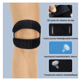 thumbnail image 3 of 2pzs Rodilleras Deportivas Ajustable Soporte Rodilla+vendaje Eo Safe Imports Color Negro, 3 of 5
