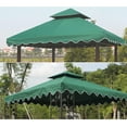 thumbnail image 5 of 10'x10' 1/2Tier Patio Gazebo Top Replacement Waterproof 300D Polyester Canopy UV Sunshade Cover, 5 of 5