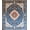 Blue Orange Ivory, Pattern 1, variant on ODIKA Vintage Ornamental Border Distressed Scroll Boho Center Bordered Non-Slip Chair-Friendly for Home Office, Gaming Room, Under Desk