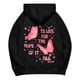 thumbnail image 3 of Sudadera con capucha Pink Palm Puff para mujer, sudadera con capucha gráfica rosa Palm Puff Sudadera preppy unisex, sudadera con capucha de gran tamaño Negro XXL, 3 of 5