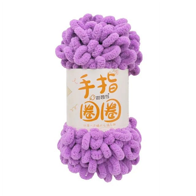 5PCS=500g Puffy Finger Loop Chunky Giant Chenille Yarn Crochet Hand Knitting Soft Rope Polyester Blanket No Needle Hook Freeship