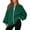 AJK36-Dark Green, variant on Zip Up Jacket No Hood Casual Spring Fall Casual Lightweight Oversized Bomber Jacket Women Hoodless Sweat Jacket Black L