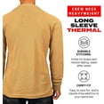 thumbnail image 3 of Access Men's Heavyweight Long Sleeve Thermal Crew Neck Top (Wheat, 4X-Large), 3 of 6