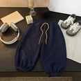 thumbnail image 2 of SJLDQY Boys Joggers Casual Wide Leg Sweatpants for Boys High Elastic Drawstring Waist Sweat pants with Pockets, 2 of 3