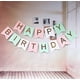 thumbnail image 2 of Pancarta de feliz cumpleaños, decoraciones de cumpleaños, banderines de cumpleaños de color rosa pastel, perfecto para niñas y niños de cualquier edad, decoraciones de fiesta de cumpleaños (, 2 of 5