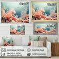thumbnail image 4 of Designart "Pink And Azure Calm Coral Reef" Coastal Coral Under Water Floater Framed Canvas Wall Art, 4 of 5