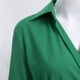 thumbnail image 5 of Vestido camisero de manga larga con cuello en V para mujer: vestido con bolsillos a rayas, poliéster y spandex, largo hasta la rodilla, para la oficina, informal y fiestas, 5 of 7