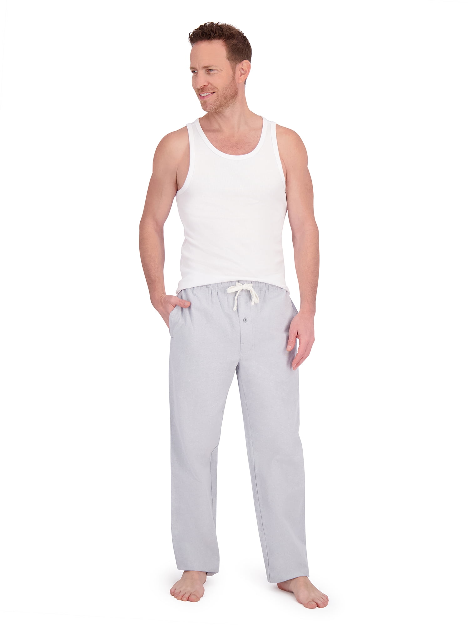 Hanes Men's Brushed Oxford Woven Sleep Pajama Pants, Sizes S-2X