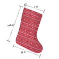 thumbnail image 5 of 3 Pcs Christmas Stockings,Red Christmas Pattern Stockings Christmas,14.8'' Xmas Stockings,Christmas Party Favors,Christmas Party Decorations,Christmas Stockings Personalized, 5 of 5