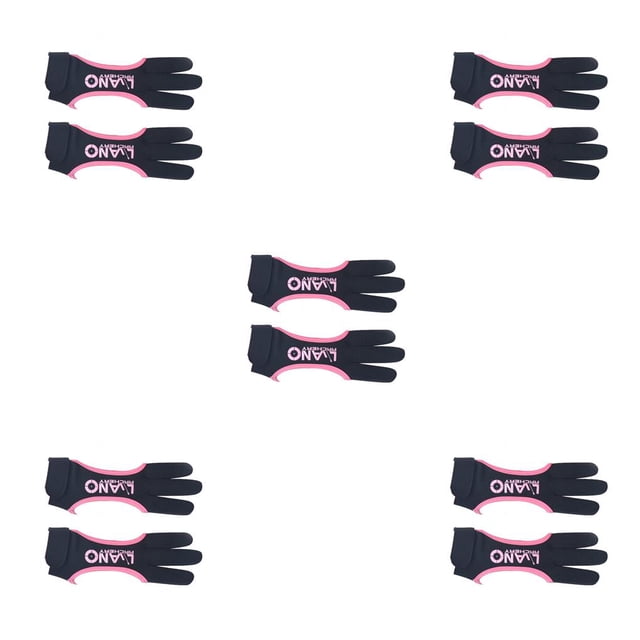 Soidarity Protector de dedos de tiro con arco, guante de tres dedos decorativo ajustable flexible, guantes de tiro creativos para exteriores para Type2 NO2