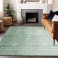 thumbnail image 6 of HomeRoots 666608 10 x 14 ft. Green & Ivory Ombre Transitional Washable Machine Made Rectangle Area Rug with UV Protection, 6 of 9