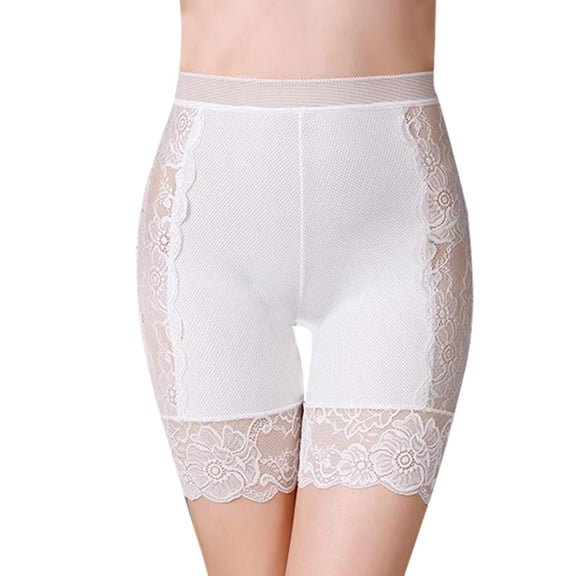Lerpwige Women Under Dress Ice Silk Slip Shorts Underwear Lace Thigh Panties Safety Pant