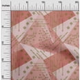 thumbnail image 1 of oneOone Cotton Poplin Twill Dark Rose Brown Fabric Triangle Geometric Quilting Supplies Print Sewing Fabric By The Yard 56 Inch Wide, 1 of 4