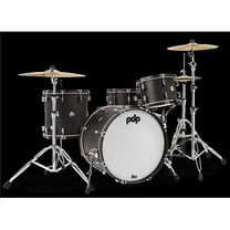 22 in. Kick Classic Kit Drum Set, Ebony & Ebony Hoops