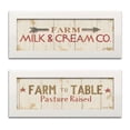 thumbnail image 1 of Gango Home Decor Country-Rustic Farm Patchwork XIII & XIV by Danhui Nai (Ready to Hang); Two 18x6in White Framed Prints, 1 of 5